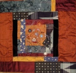 Untitled, 2009, pieced, beaded and embroidered silk, cotton, rayon, vintage kimono fabric © Elaine Lipson - All rights reserved