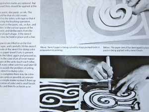 Surface Design for Fabric by Richard M. Proctor and Jennifer F. Lew, 1984, University of Washington Press. Page detail.